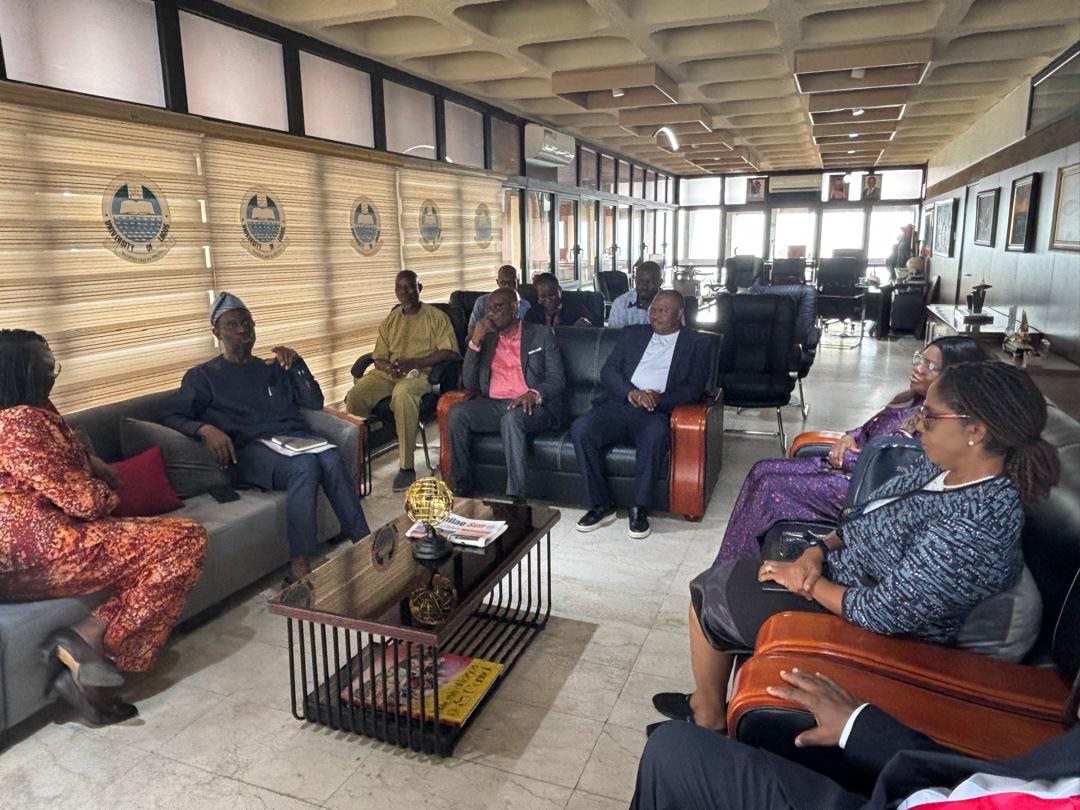 TCEBCEM members on a courtesy visit to the Vice-Chancellor