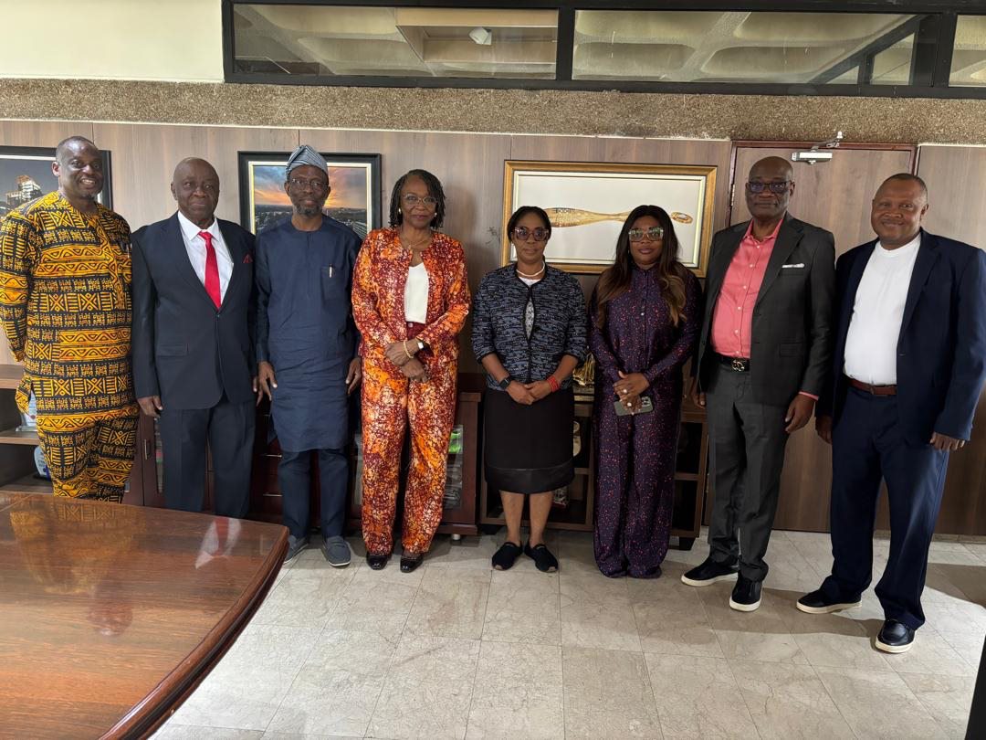 TCEBCEM members on a courtesy visit to the Vice-Chancellor