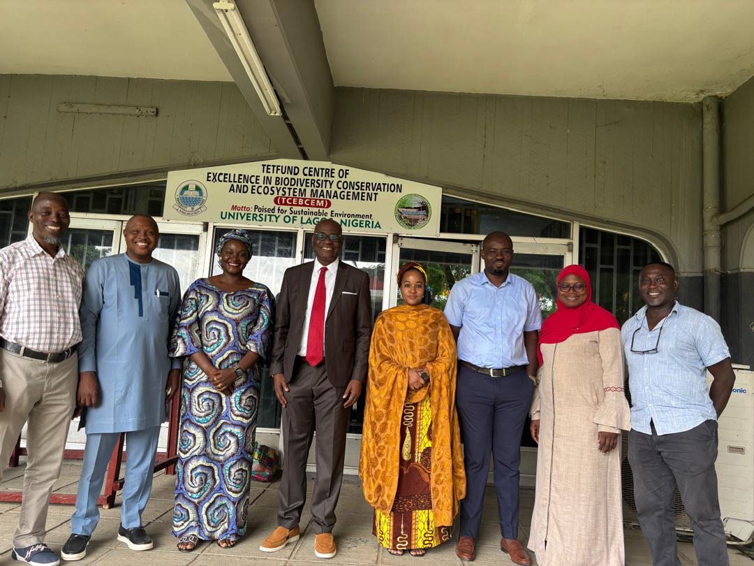 TCEBCEM Director and team members with the TETFund Assessment team